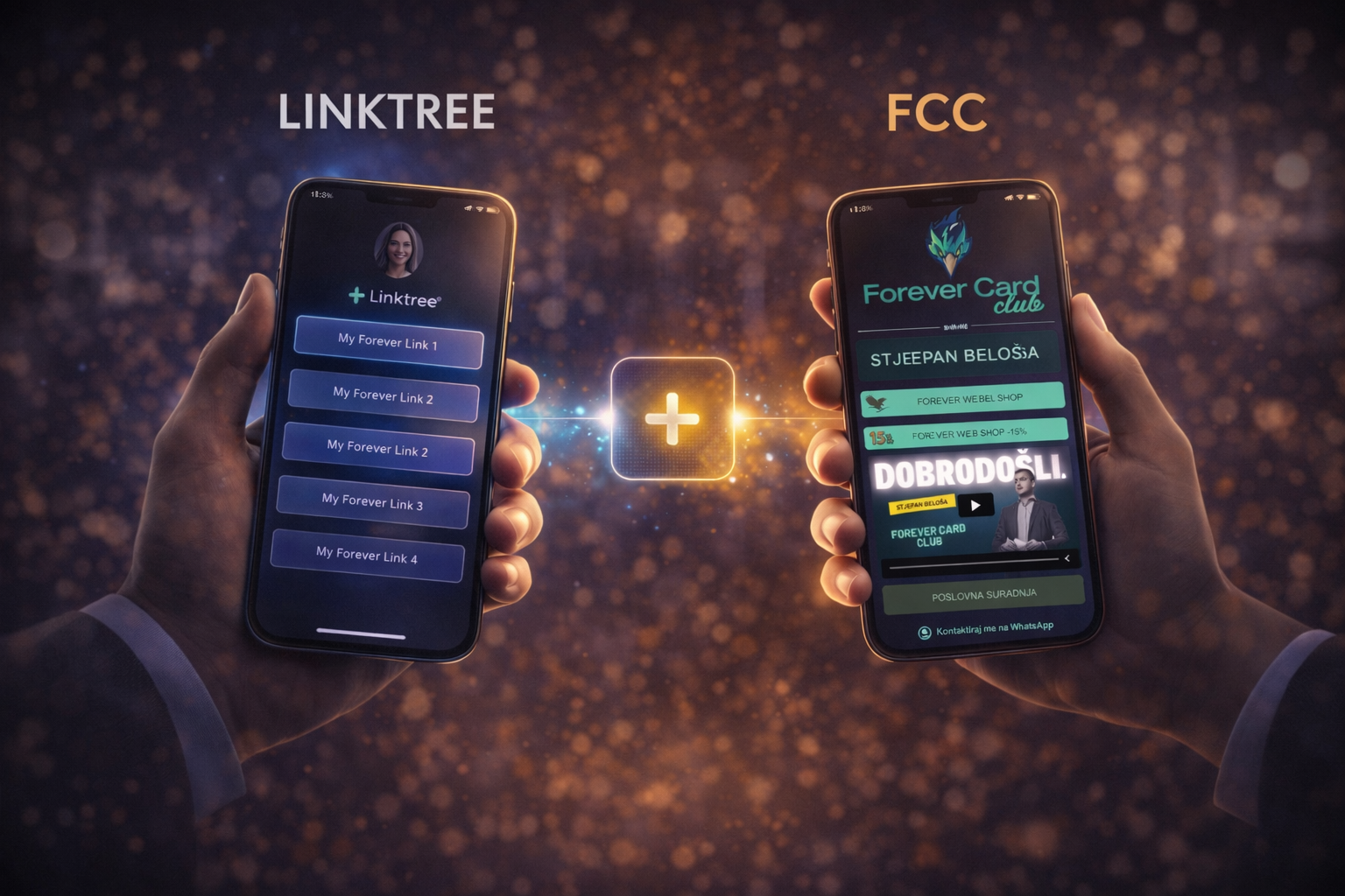 FCC vs Linktree za Forever partnere